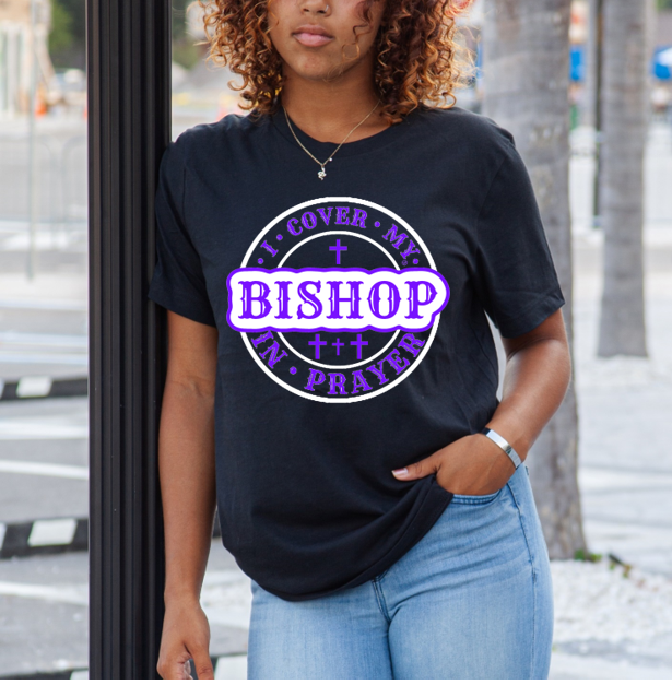 I COVER MY BISHOP W/PURPLE LOGO