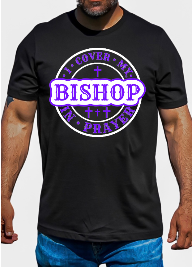 I COVER MY BISHOP W/PURPLE LOGO