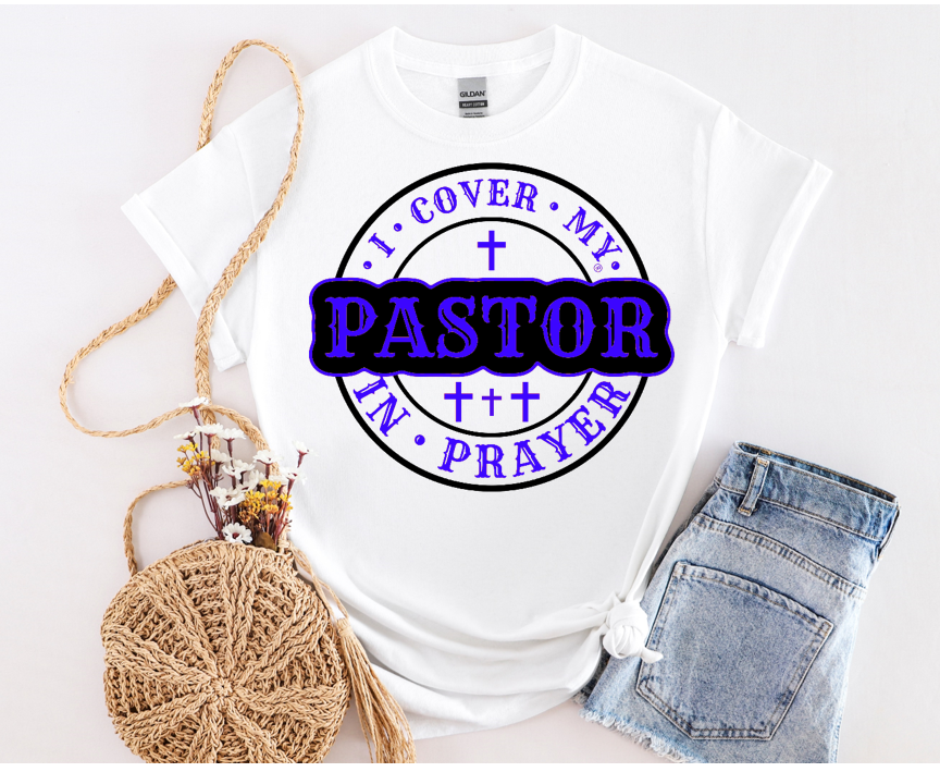I COVER MY PASTOR W/BLUE LOGO