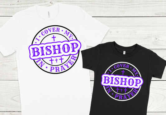 I COVER MY BISHOP W/PURPLE LOGO